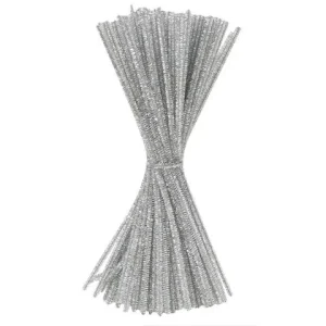 Piprensare glitter 30cm silver 100/fp