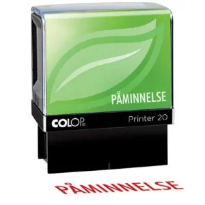 Stämpel standardtext PÅMINNELSE