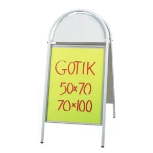Gatuställ Gotik 50X70cm vit