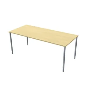 Bord frist 180x80cm björklaminat/grå