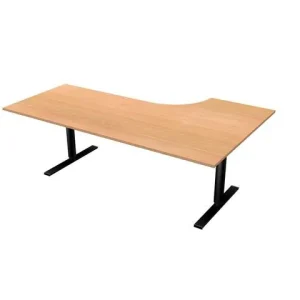 Bord El vänster 200x120cm boklam/svart