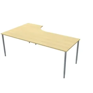 Bord höger 200x120cm björklaminat/grå