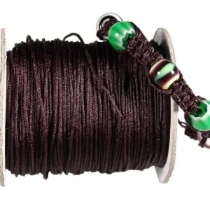 Polyesterband 1mmx100m svart